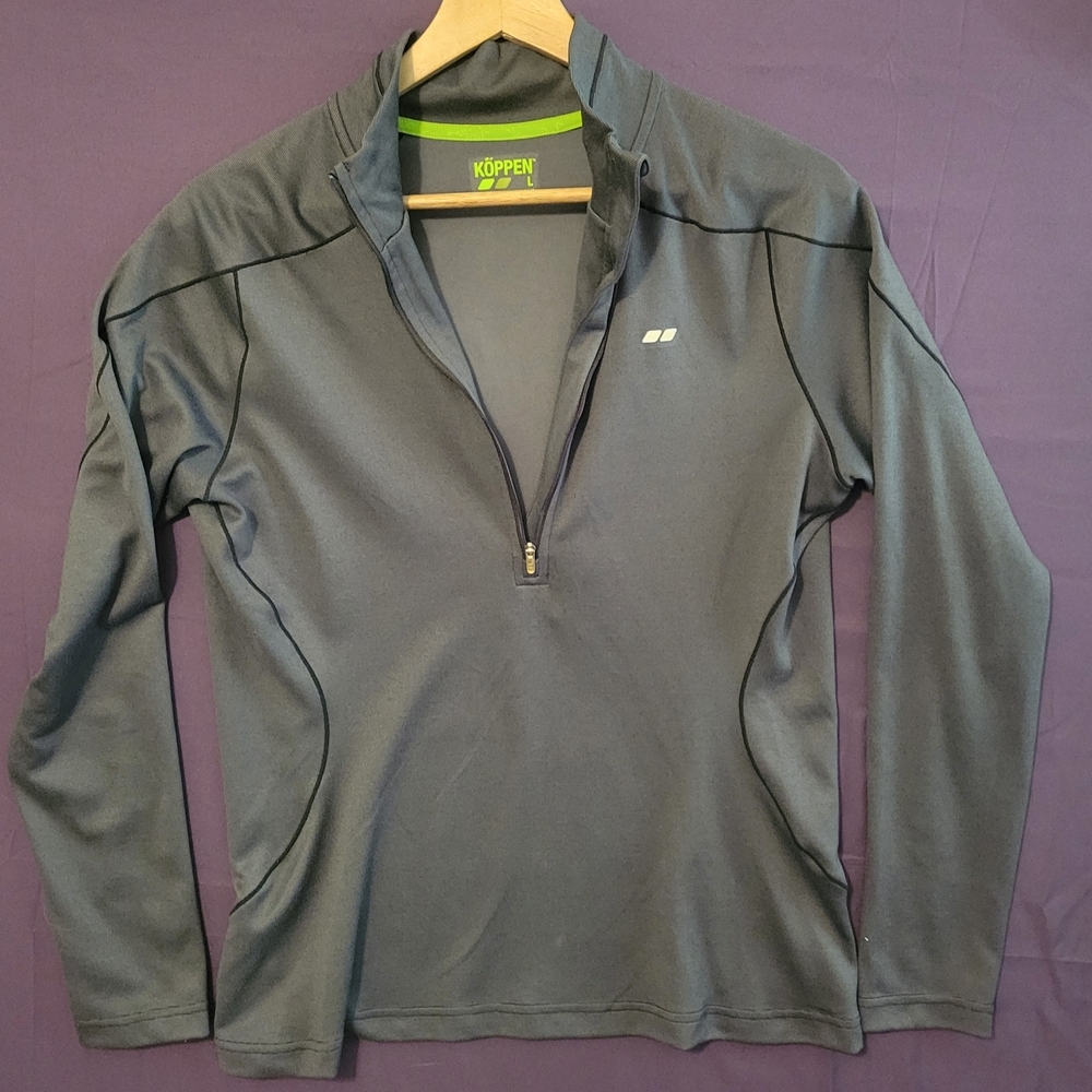 Koppen Charcoal Quarter-Zip Top